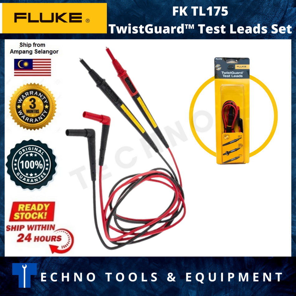 FLUKE TL175 TwistGuard™ Test Leads Set (FK TL175)