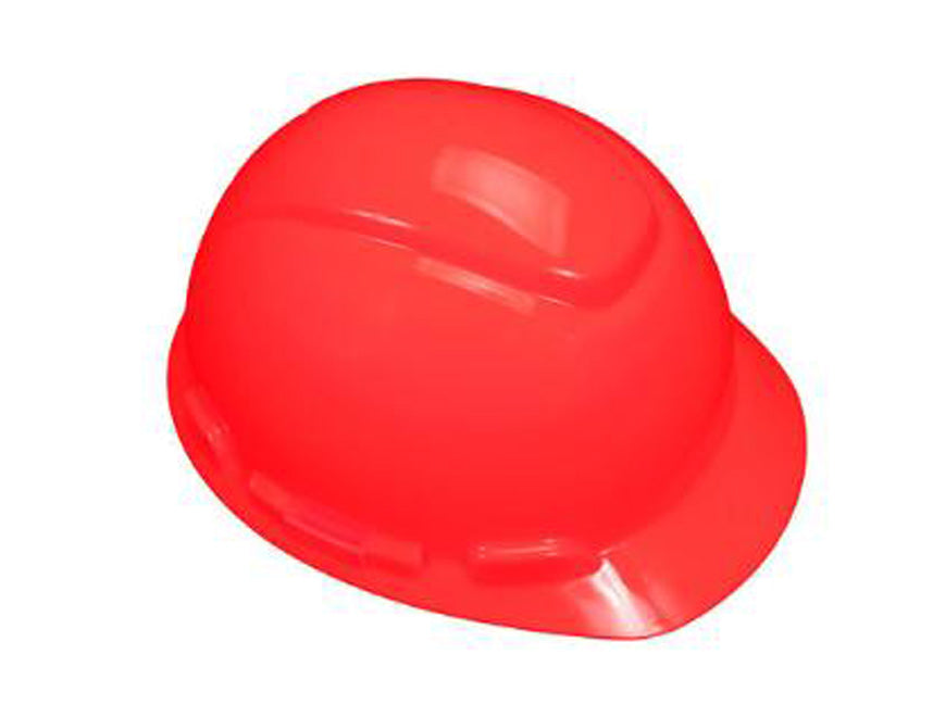3M Red Hard Hat - 4 Point Pin Lock. H-705P