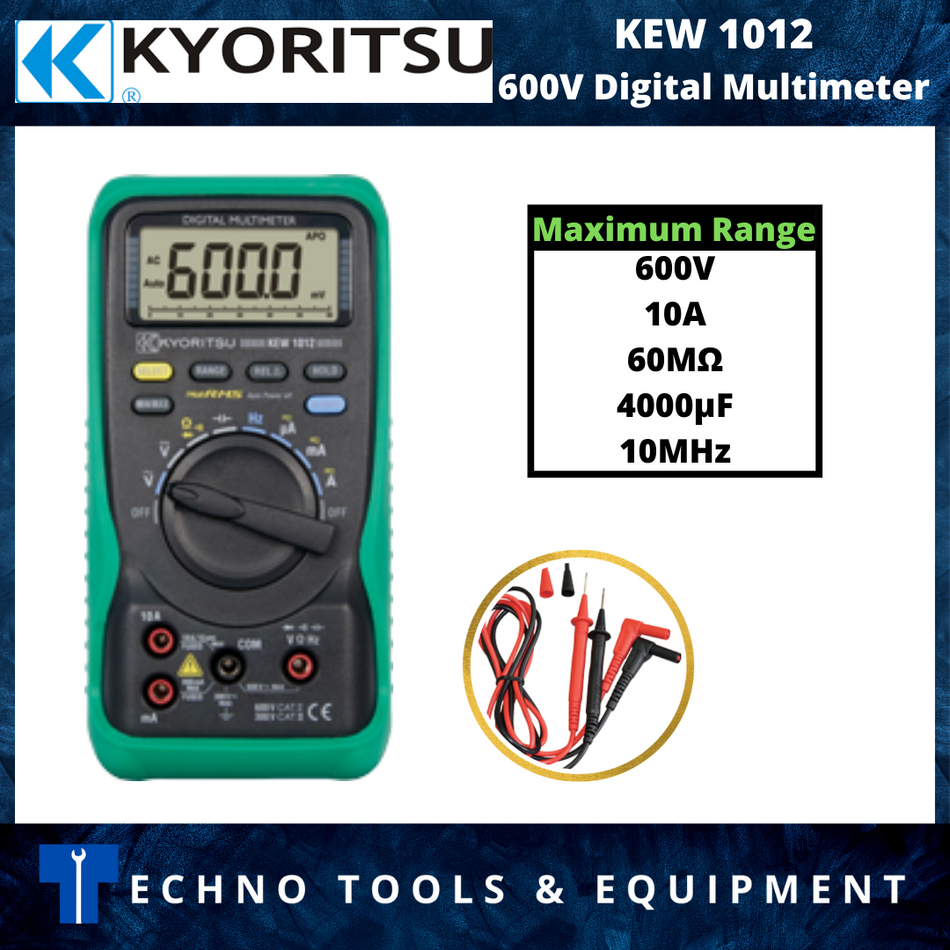 KYORITSU 1012 Digital Multimeter ≤600V (KEW 1012)