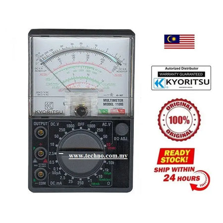 KYORITSU 1109S analogue multimeter with details front view