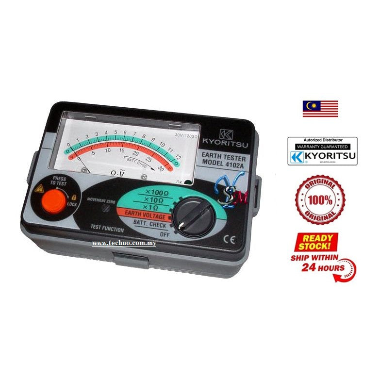 Front view of KYORITSU 4102A Analog Earth Tester