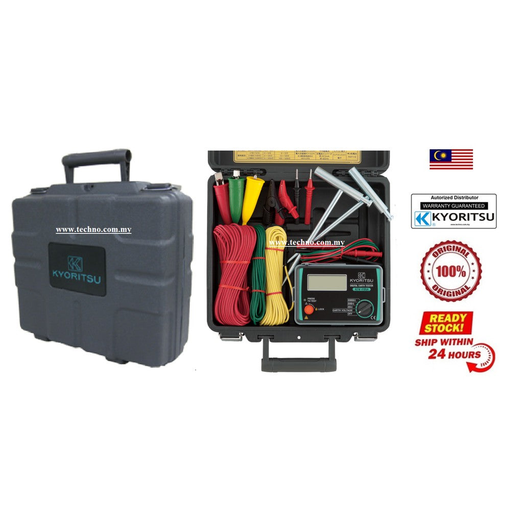 KYORITSU 4105AH earth tester front view with digital display