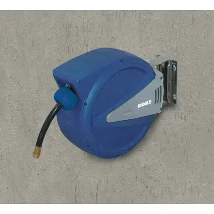 10mmx10M RETRACTABLE PU AIR HOSE REEL KOBE KBE2581070K mounted in wall actual environment application