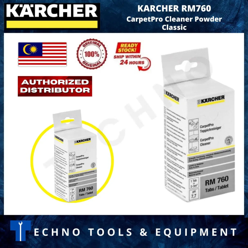 Rm760 KARCHER CarpetPro Cleaner RM760 Powder Classic – Techno Tools & Equipment