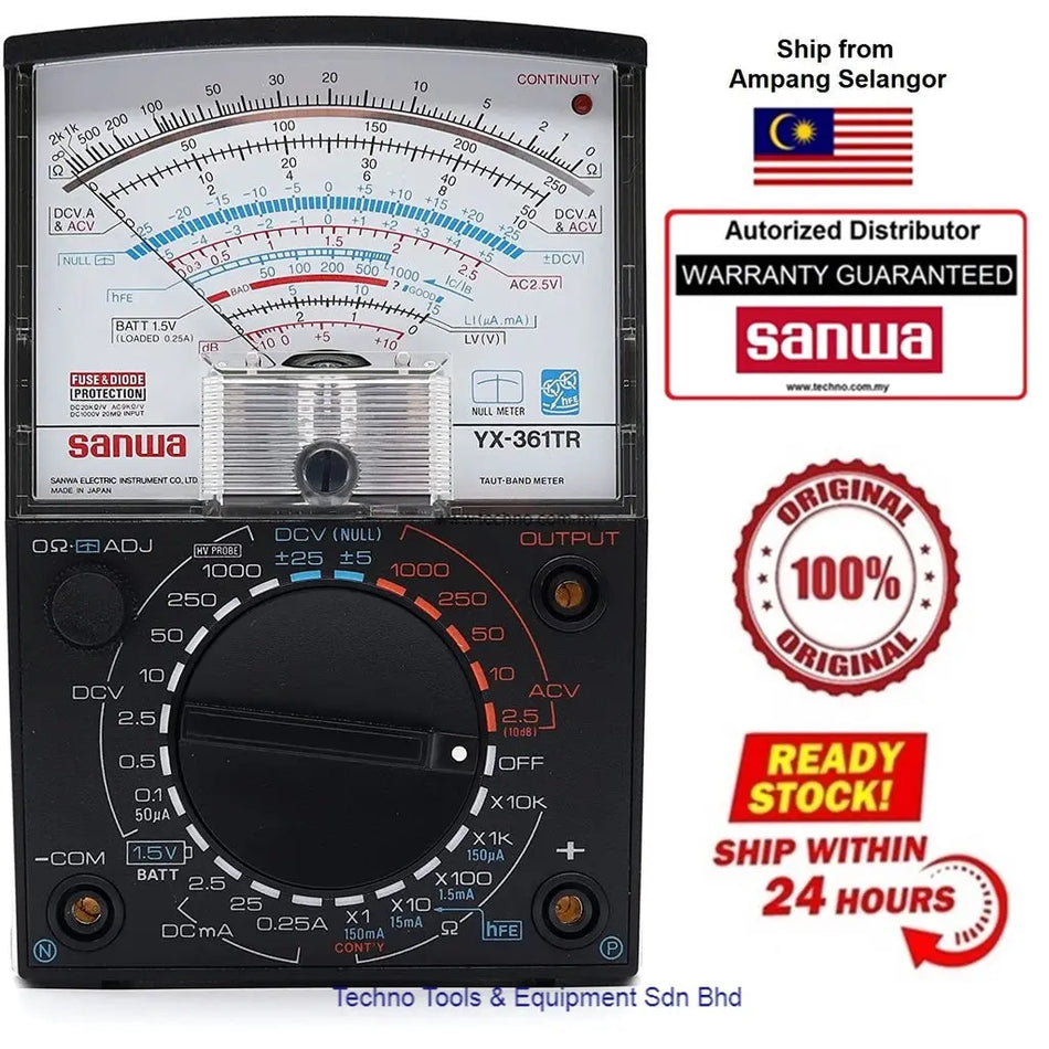 SANWA YX361TR Analog Multimeter | YX-361TR Analog Multitesters SANWA