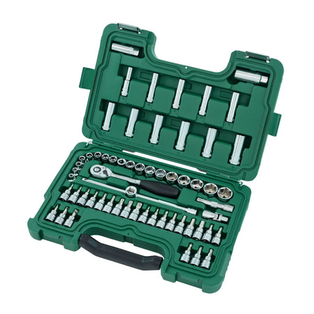 SATA 09004 Socket Set 60pc, 3/8", 6Pt. Metric SATA