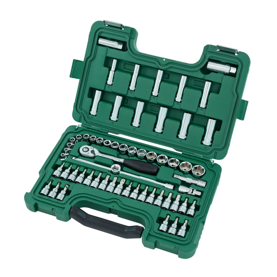SATA 09004 Socket Set 60pc, 3/8", 6Pt. Metric SATA
