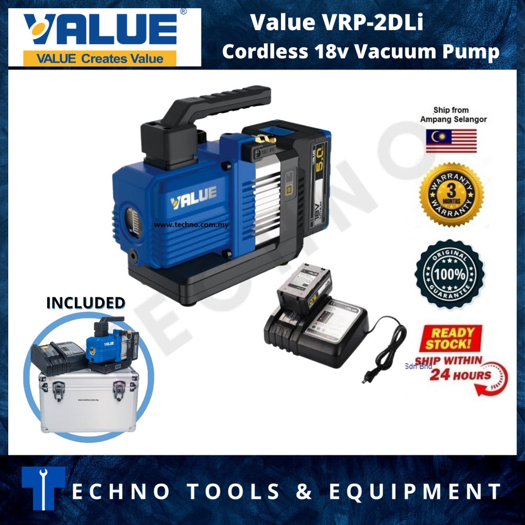 VALUE VRP-2DLi Cordless 18v Vacuum Pump