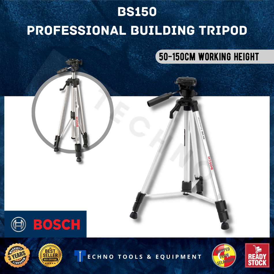 Bosch BS 150 Pro Building Tripod 150CM 1/4” - 0601096974