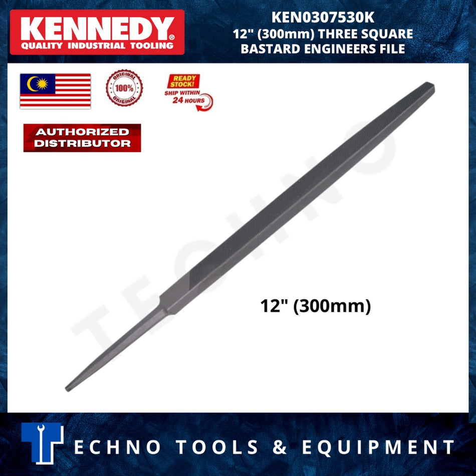 KENNEDY 12" (300mm) THREE SQUARE BASTARD ENGINEERS FILE KEN0307530K