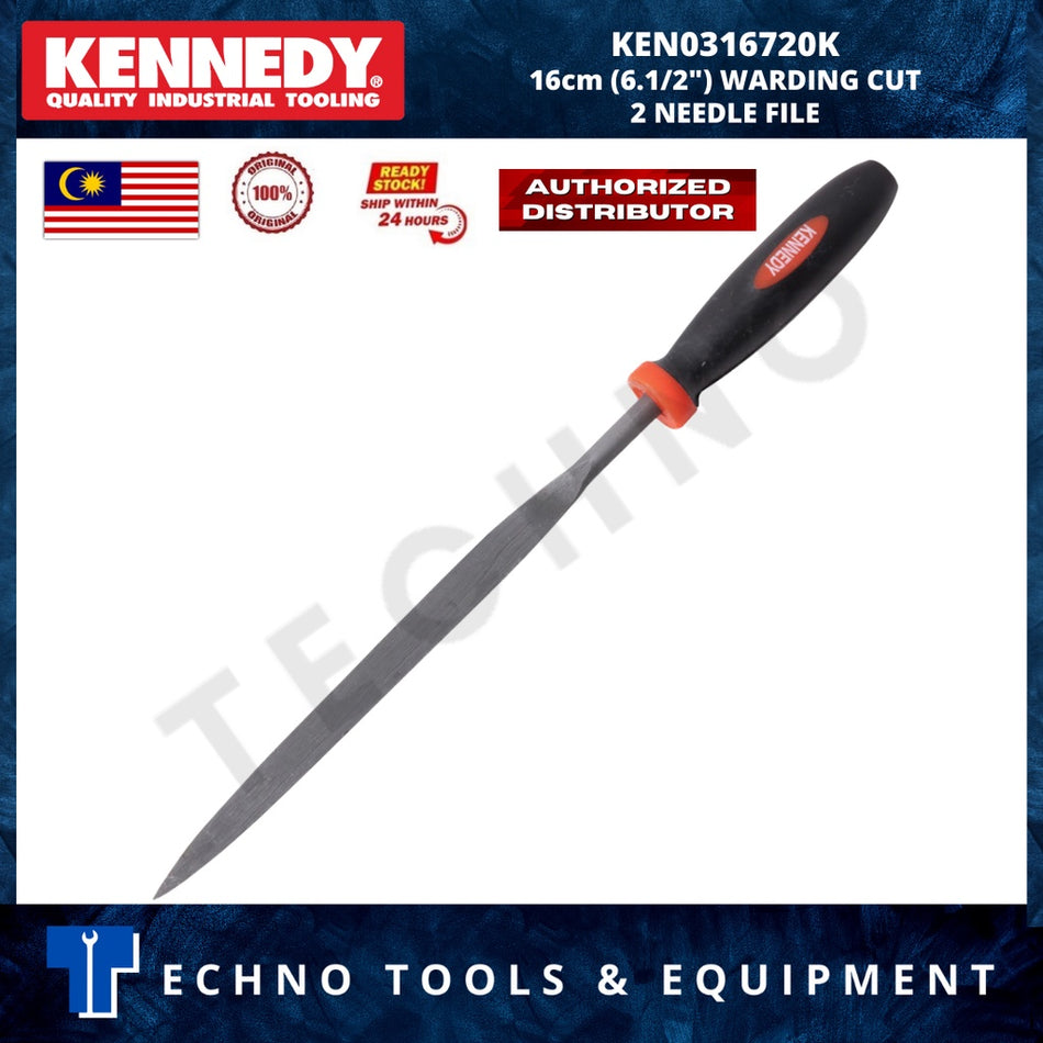 KENNEDY 16cm (6.1/2") WARDING CUT 2 NEEDLE FILE KEN0316720K