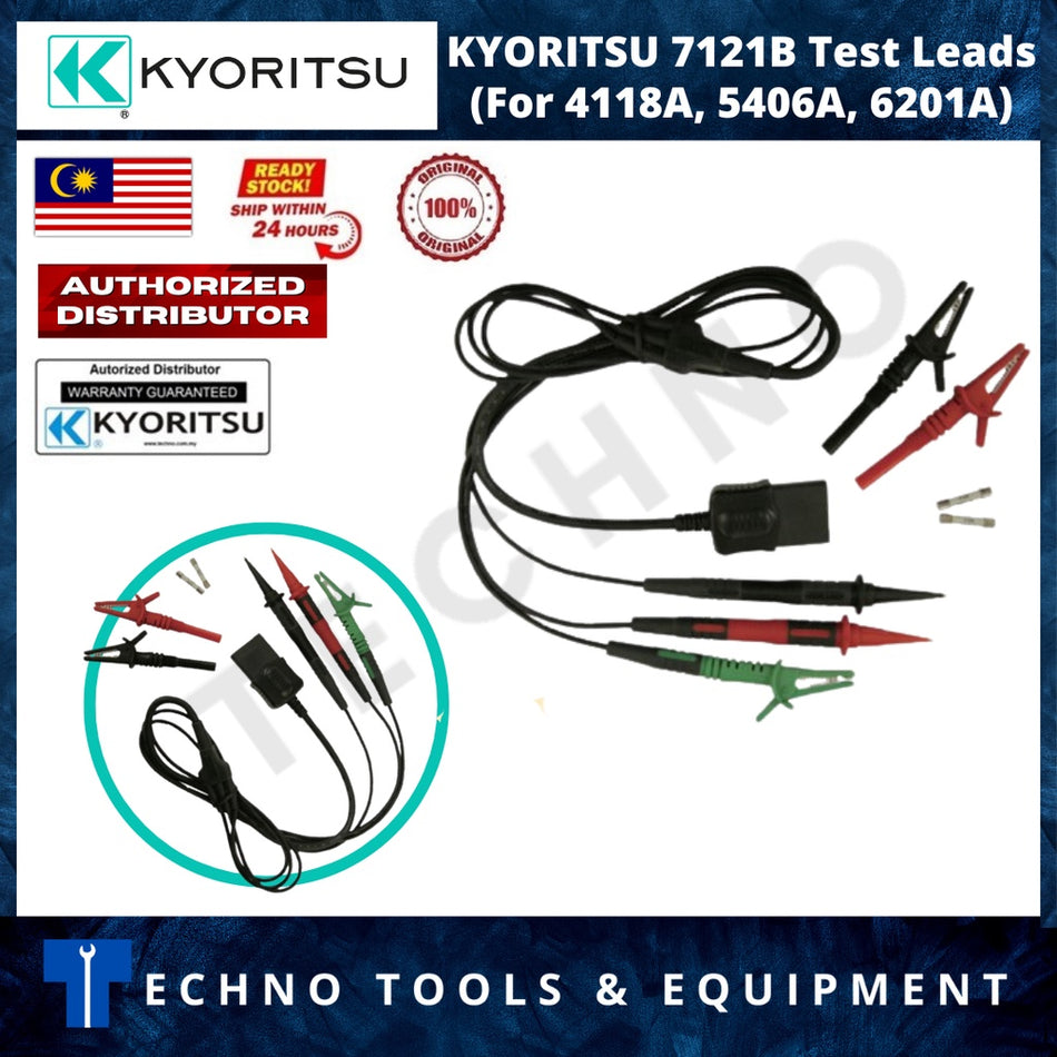 KYORITSU 7121B Test Leads For 4118A, 5406A, 6201A (KEW 7121B)