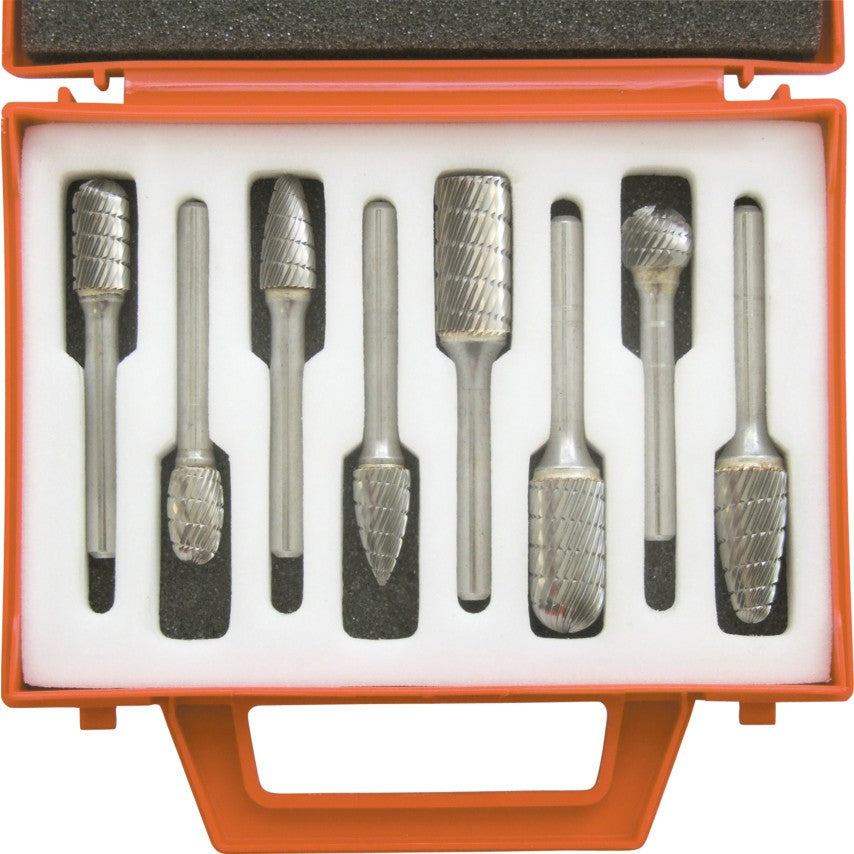 KENNEDY KEN2109880K 8 PCE. INDUSTRIAL CARBIDE BURR SET CUT 9