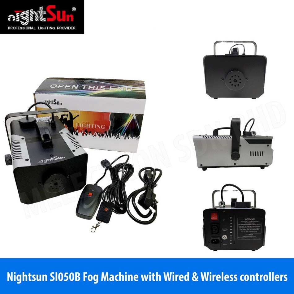 NIGHTSUN SI050B 800W Fog Machine (Wired & Wireless Controllers) AC 240V