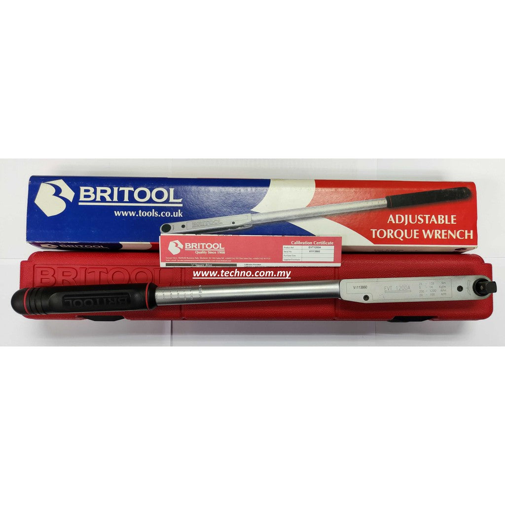 BRITOOL EVT1200A TORQUE WRENCH 25 135Nm Techno Tools Equipment