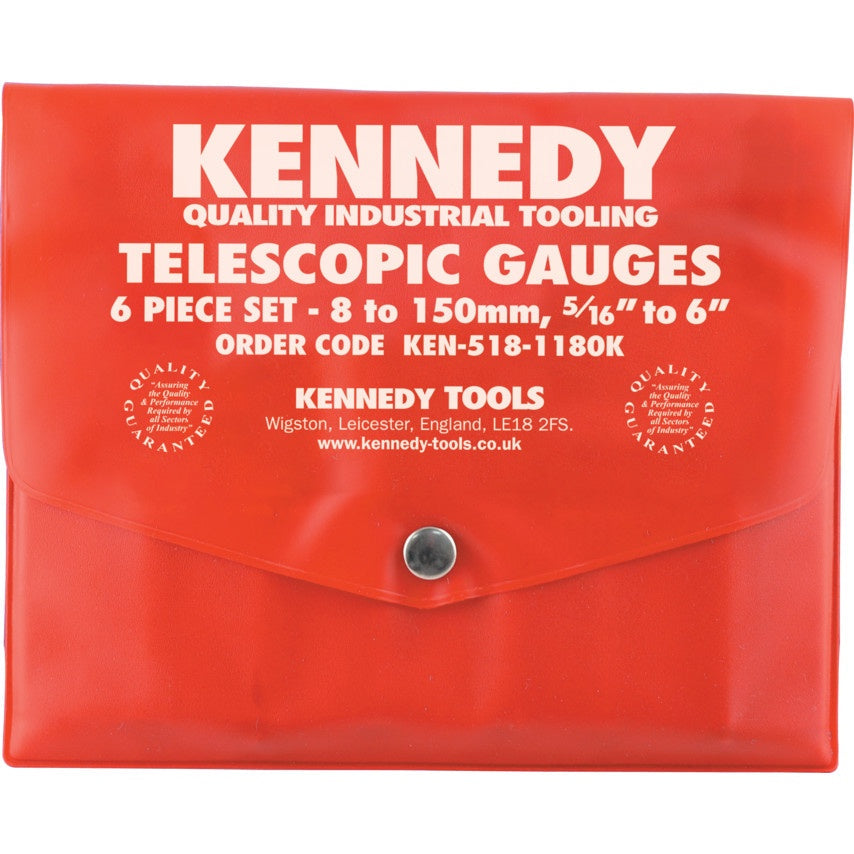 KENNEDY KEN5181180K TELESCOPIC GAUGE SET 6-PCE