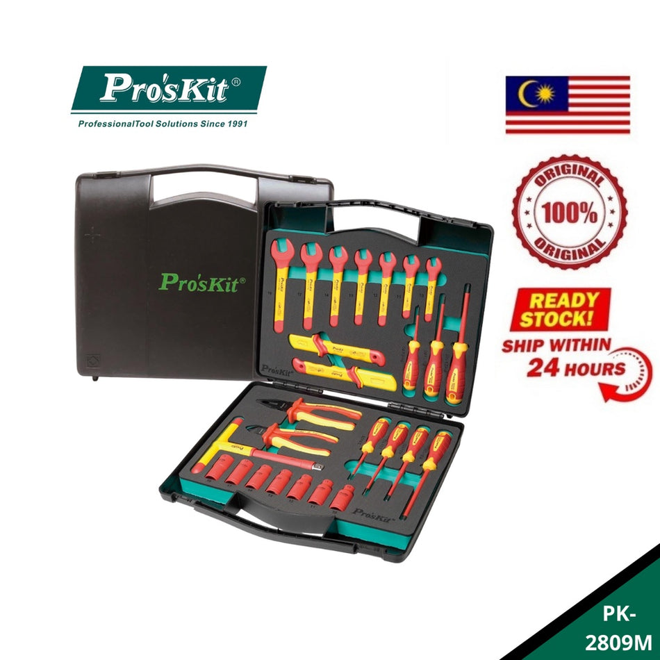 PRO'SKIT PK-2809M 26 PCS 1000V Insulated Metric Tool Kit