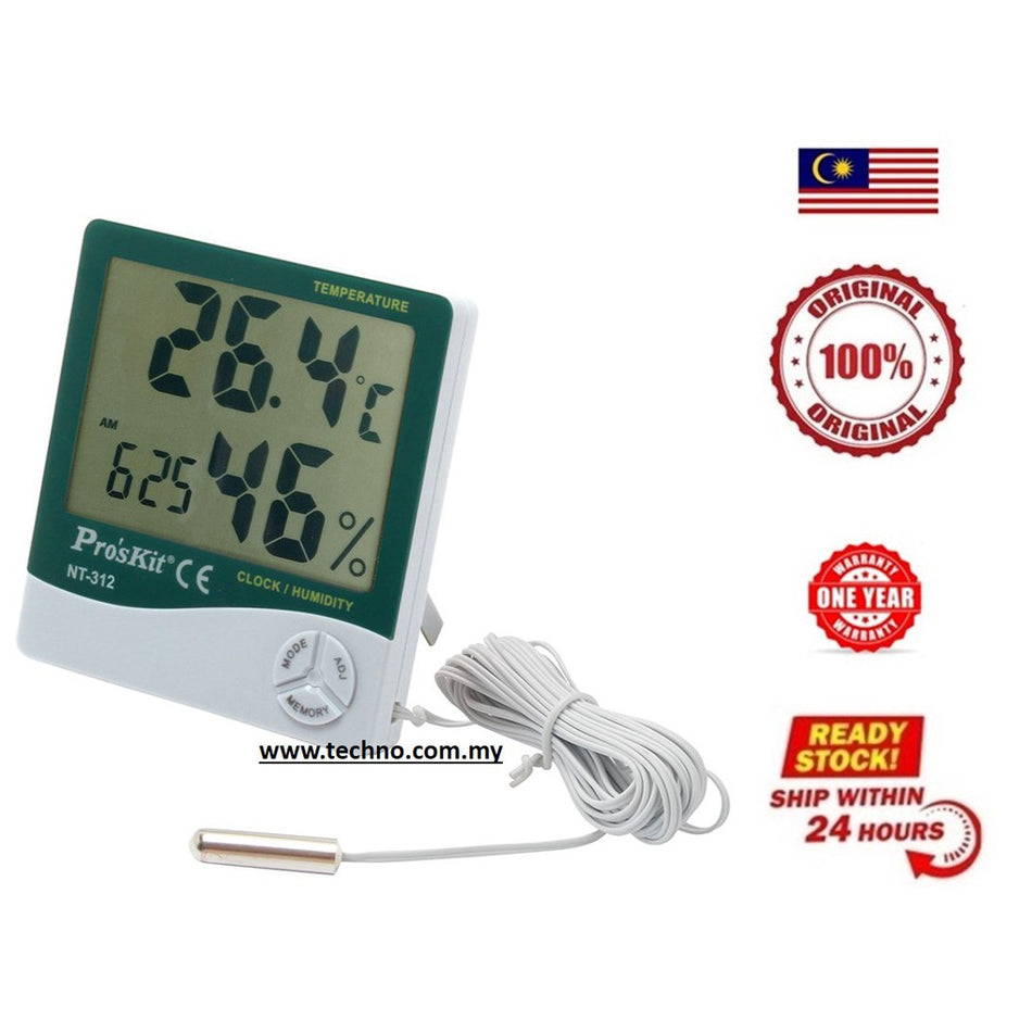 PRO'SKIT NT-312 Digital Temperature Humidity Meter With Probe