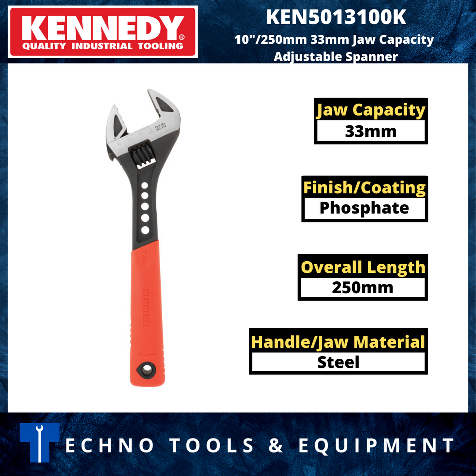 KENNEDY 6-12" 25-38mm Jaw Capacity Adjustable Spanner