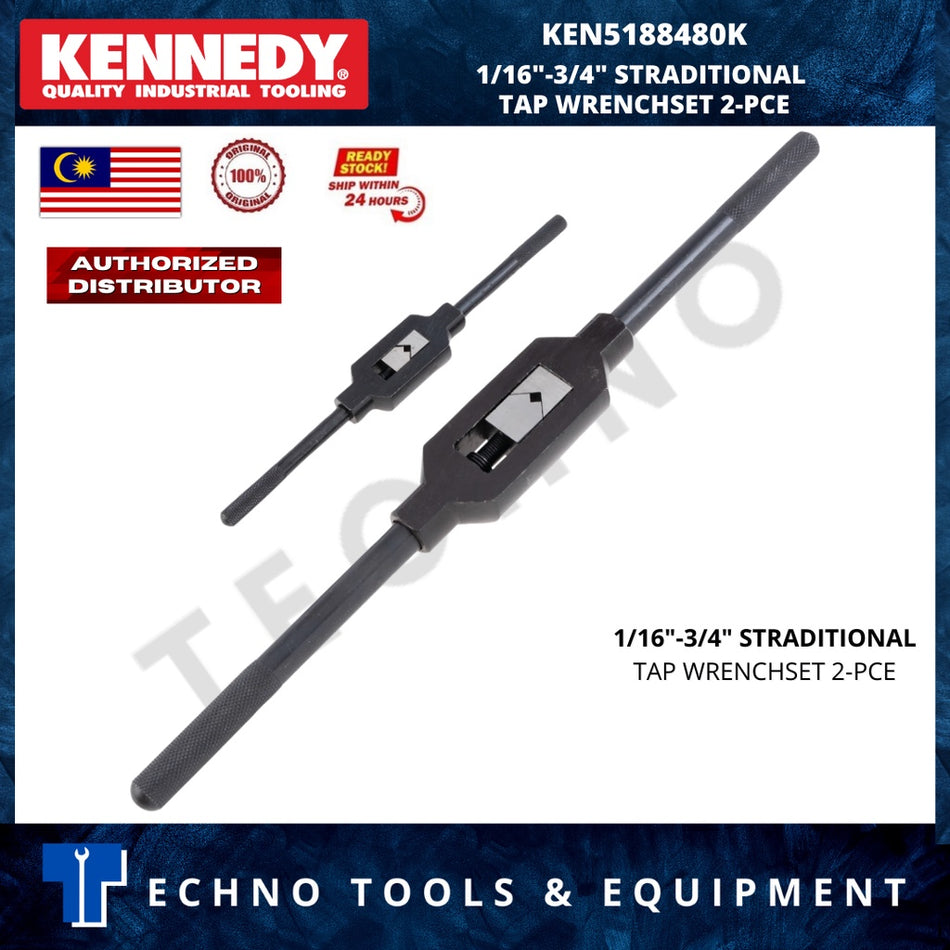 KENNEDY 1/16"-3/4" STRADITIONAL TAP WRENCHSET 2-PCE KEN5188480K