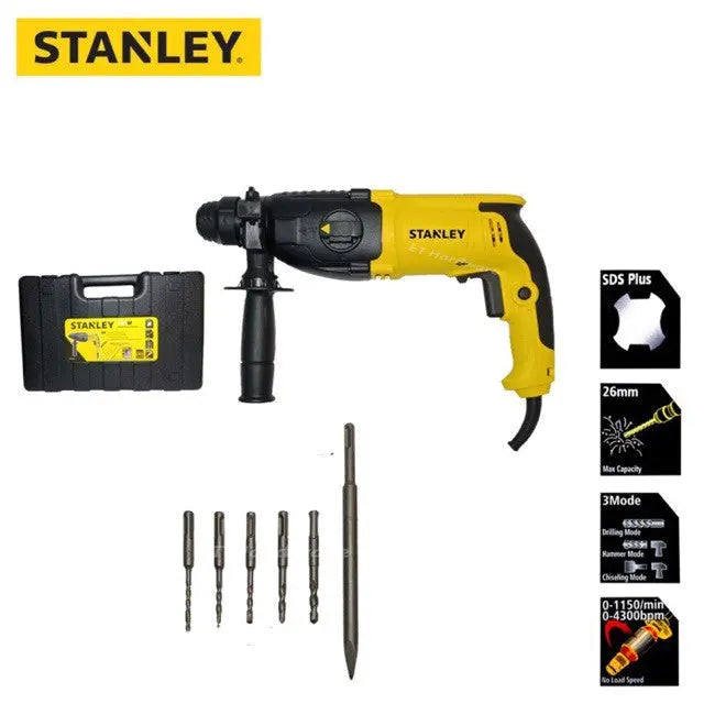 STANLEY SHR263KA-XD 800W 26mm Mode SDS-Plus Rotary Hammer Drill
