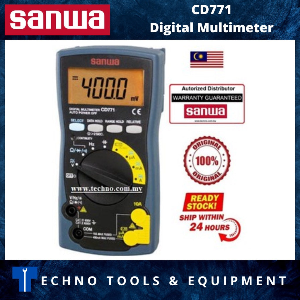 SANWA CD771 Digital Multimeter (CD771) – Techno Tools & Equipment