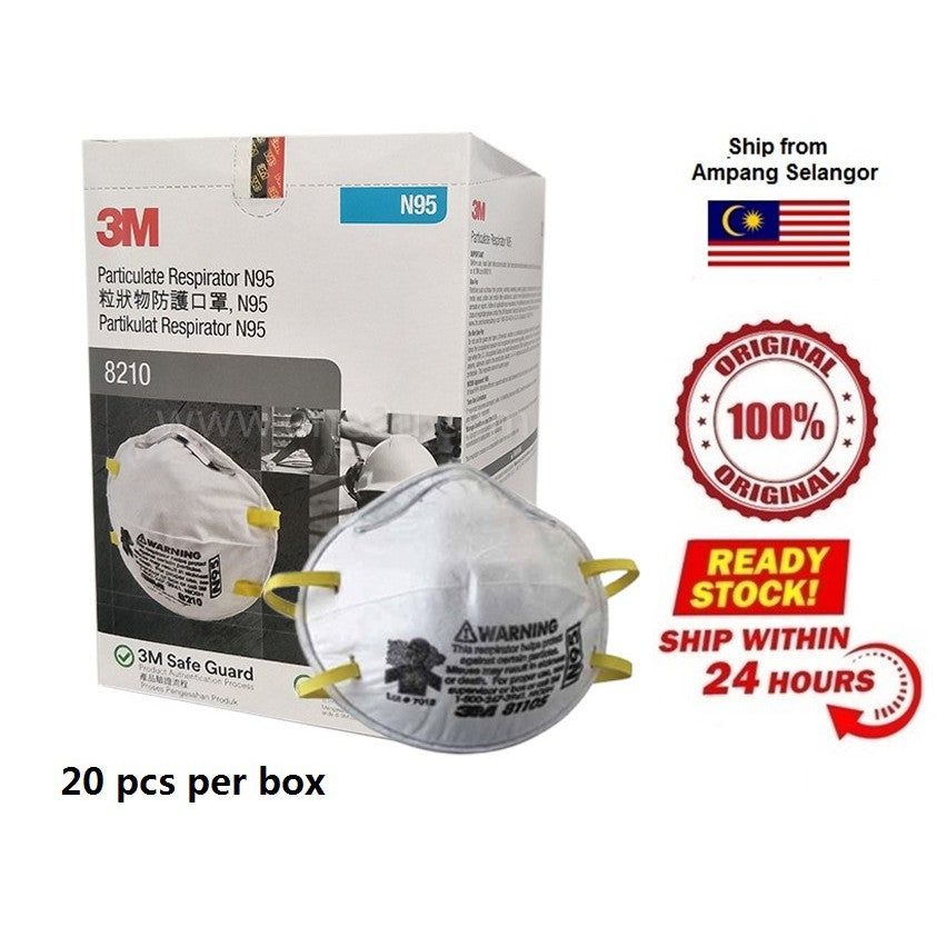 3M 8210 N95 Particulate Respirator (20pcs/Pack)