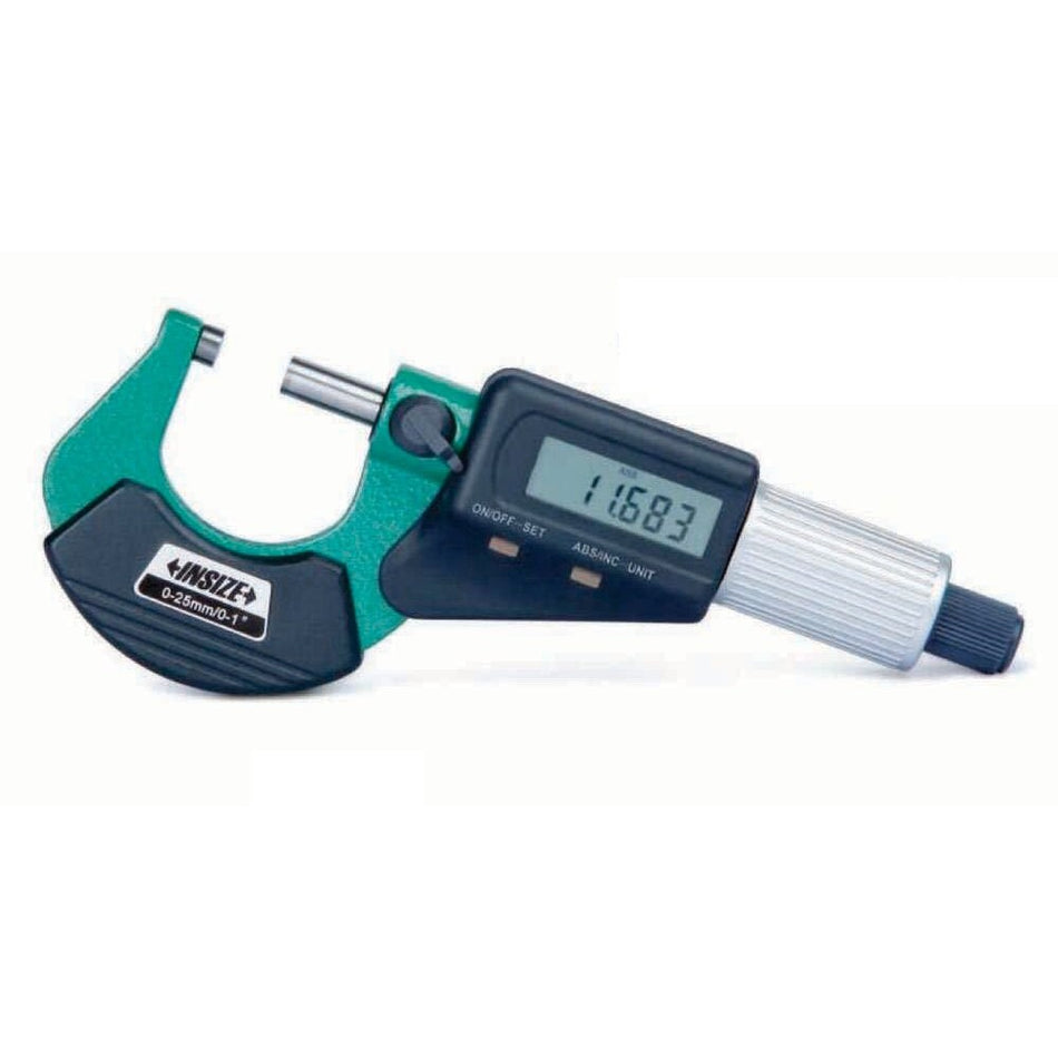 INSIZE 3109-50A ELECTRONIC OUTSIDE MICROMETER 25-50mm/1-2"