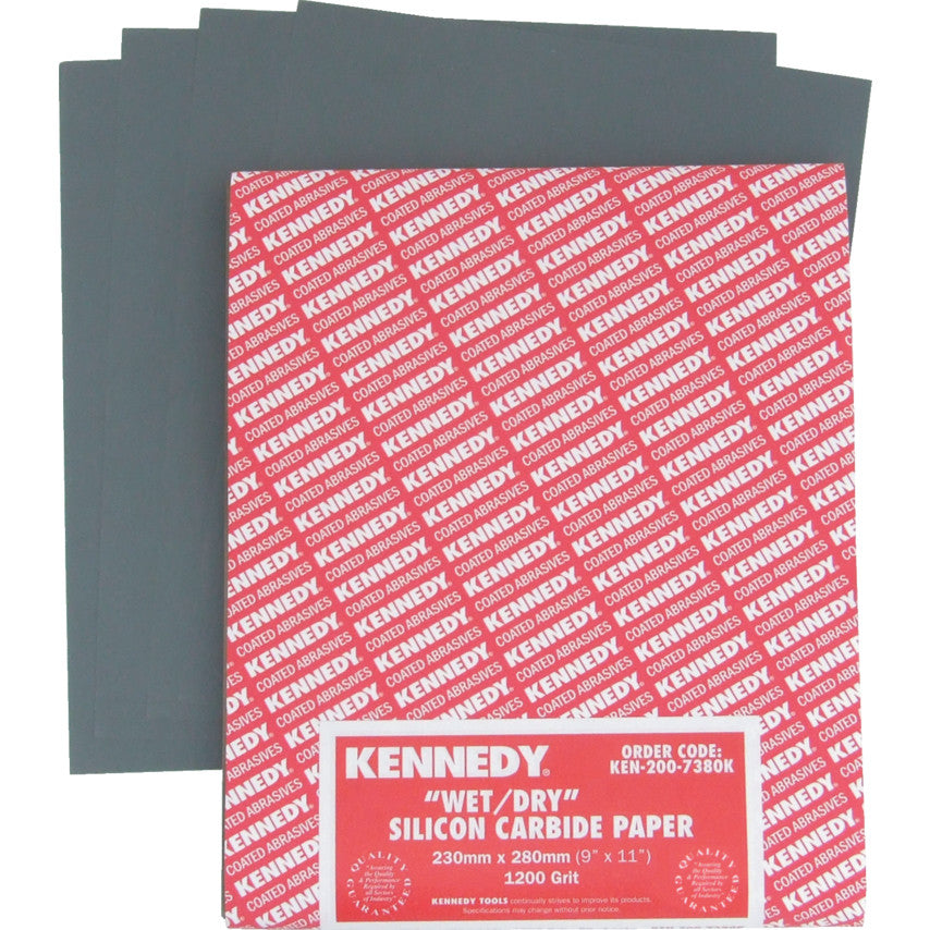 KENNEDY 9"x11" WET OR DRY PAPER SHEETS GRADE 80 / 180 KEN2007080K KEN2007160K