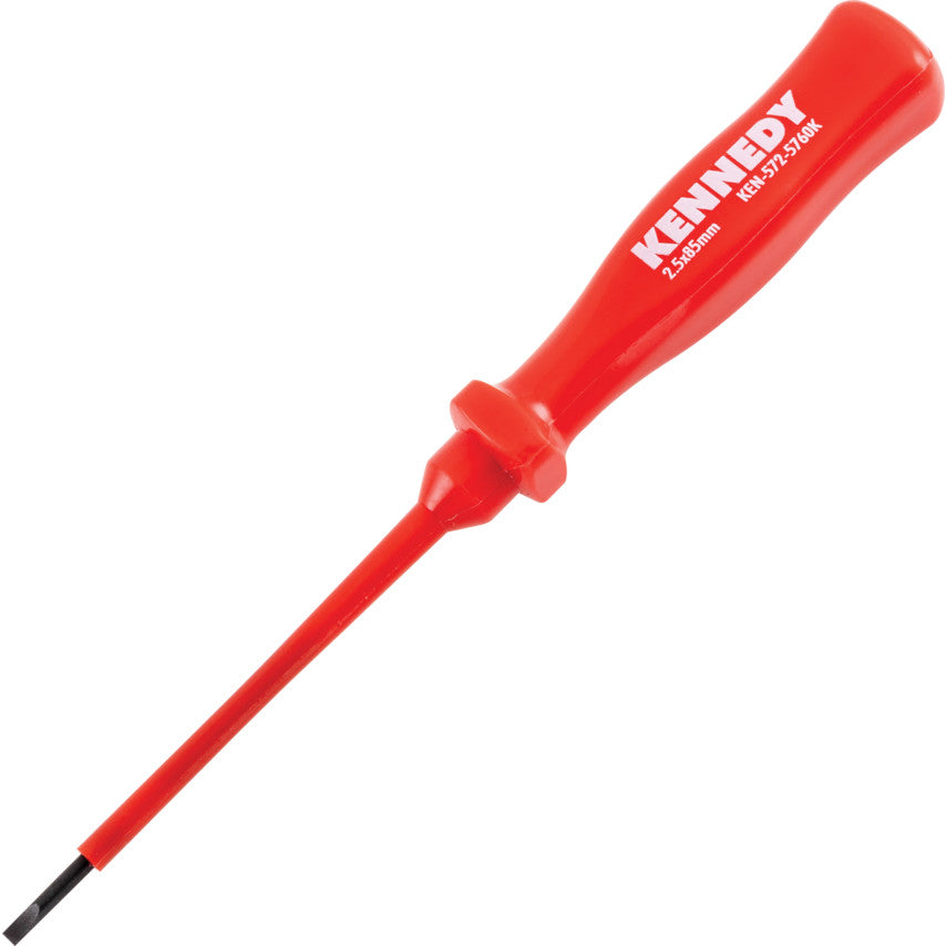 KENNEDY 2.5x85mm FLAT PARALLEL INSULATED VDE SCREWDRIVER KEN5725760K