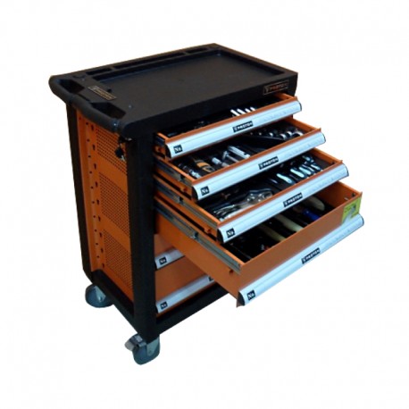 MR.MARK 168 PCS 6-DRAWER TROLLEY TOOLS SET (4 DRAWER WITH TOOLS)
