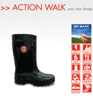 ACTION WALK SAFETY PVC RAIN SHOES BY MR.MARK MK-SS 9000-05