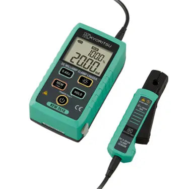 KYORITSU 2510 DC clamp logger front view showing LCD display