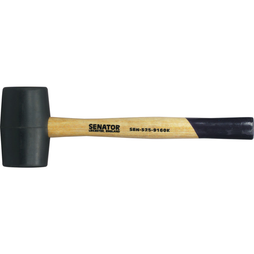 SENATOR 16oz BLACK RUBBER MALLETWOOD SHAFT SEN-525-9160K