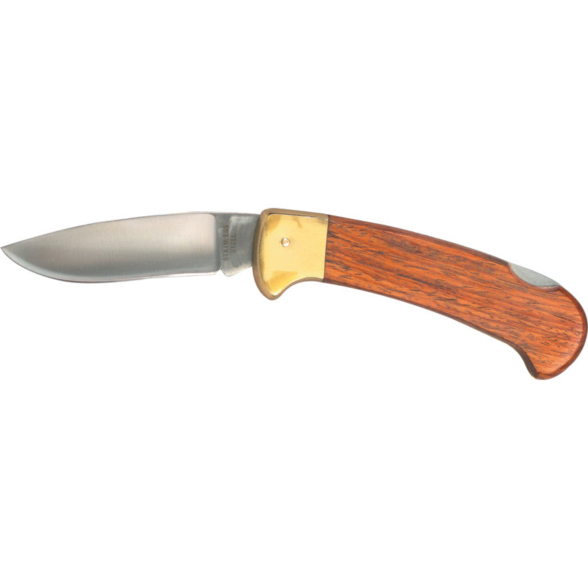 SENATOR 4" BLADE LOCKING KNIFE WOODEN HANDLE SEN5371300K