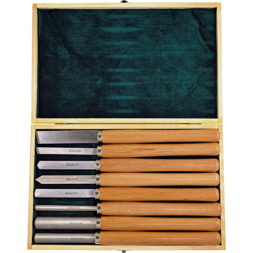 SENATOR 8-PCE WOOD TURNING TOOL SET SEN-597-3940K