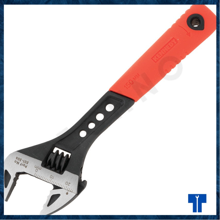 KENNEDY 6" / 8" / 10" / 12" SOFT GRIP PHOSPHATE ADJUSTABLE WRENCH KEN5013060K KEN5013080K KEN5013100K KEN5013120K
