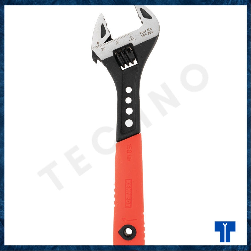 KENNEDY 6" / 8" / 10" / 12" SOFT GRIP PHOSPHATE ADJUSTABLE WRENCH KEN5013060K KEN5013080K KEN5013100K KEN5013120K