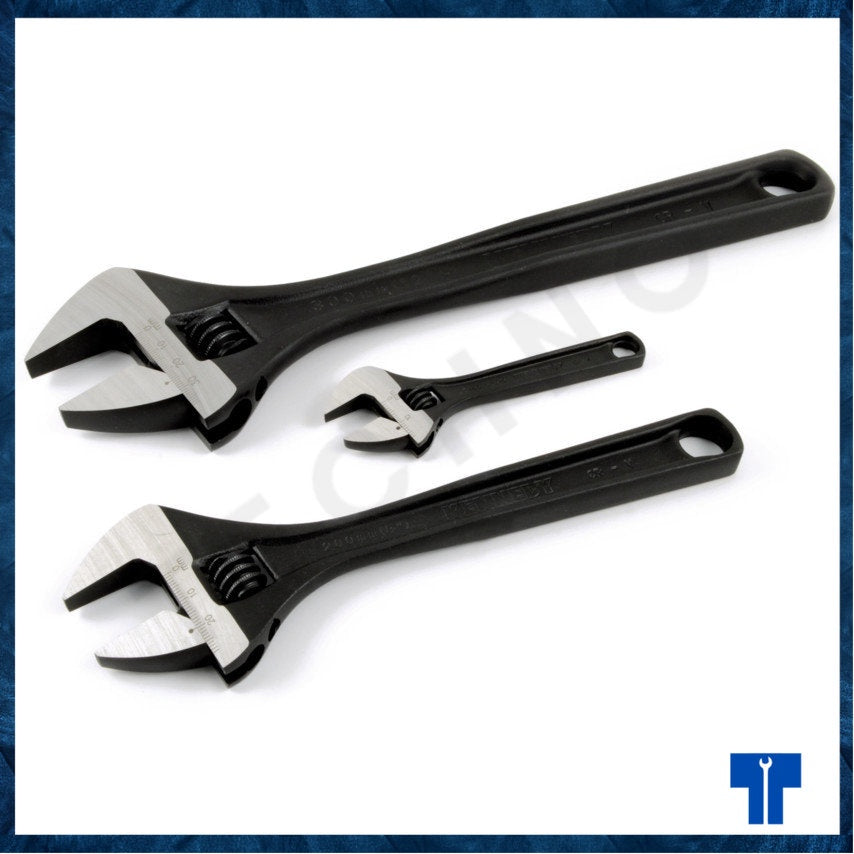 KENNEDY 4"/8"/12" PHOSPHATE FINISH ADJUSTABLE WRENCH SET KEN5010600K