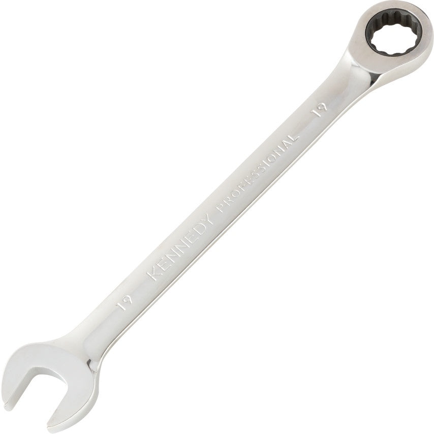 KENNEDY 19mm / 22mm / 24mm RATCHET COMBINATION WRENCH KEN5822176K KEN5822178K KEN5822179K