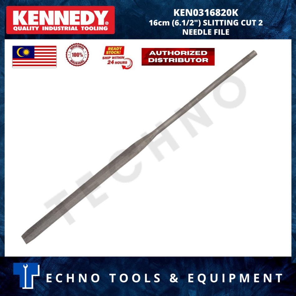 KENNEDY 16cm (6.1/2") SLITTING CUT 2 NEEDLE FILE KEN0316820K