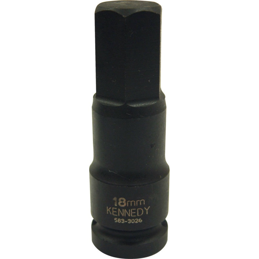 KENNEDY 6mm / 7mm HEX DRIVER IMPACT SOCKET 1/2" SQ. DR. KEN5833010K KEN5833012K