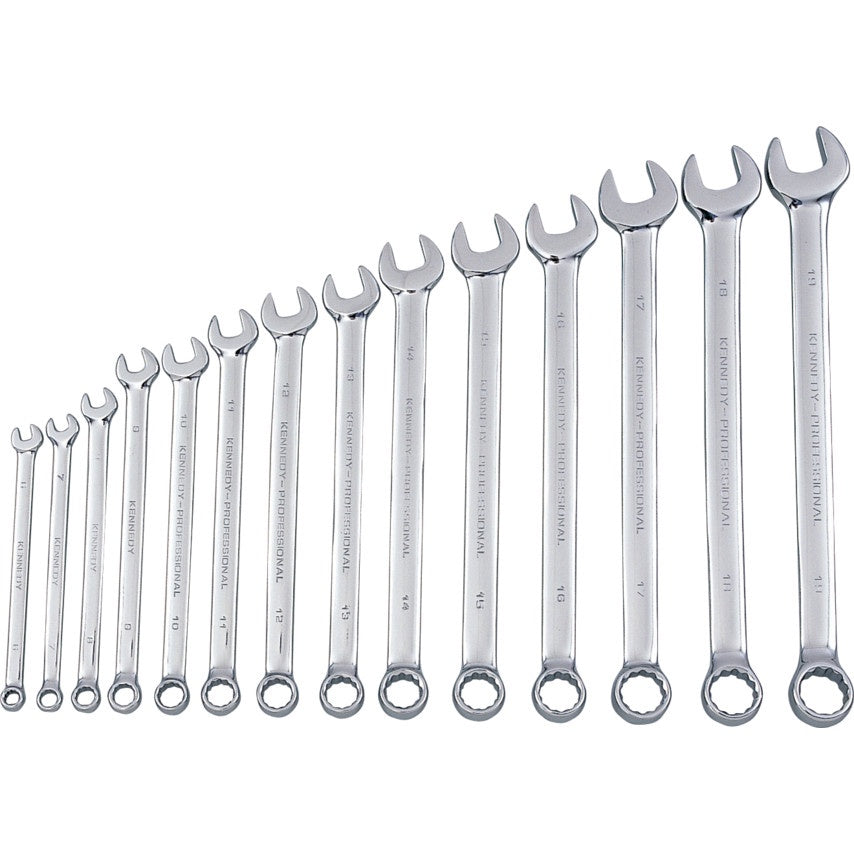 KENNEDY 6-19mm PROFESSIONAL COMBINATION SPANNER SET 14PC KEN5823960K