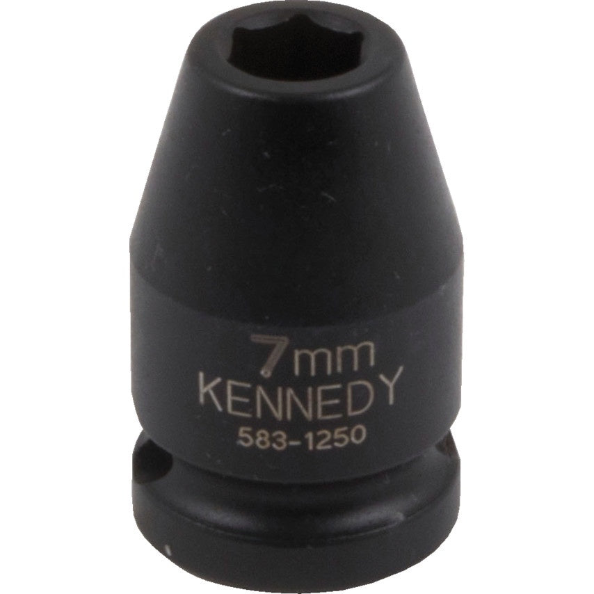 KENNEDY 6mm/12mm/1/4" A/F IMPACT SOCKET 3/8" SQ DR KEN5831240K KEN5831300K KEN5831430K