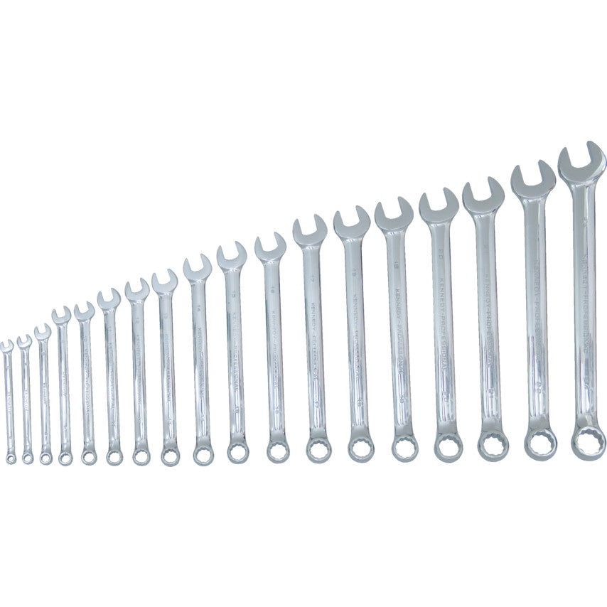 KENNEDY 6-24mm PROFESSIONAL COMBINATION SPANNER SET 18PC KEN5823970K