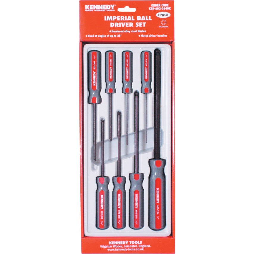 KENNEDY IMPERIAL HEXAGON BALL DRIVER SET (8-PCE) KEN6022640K