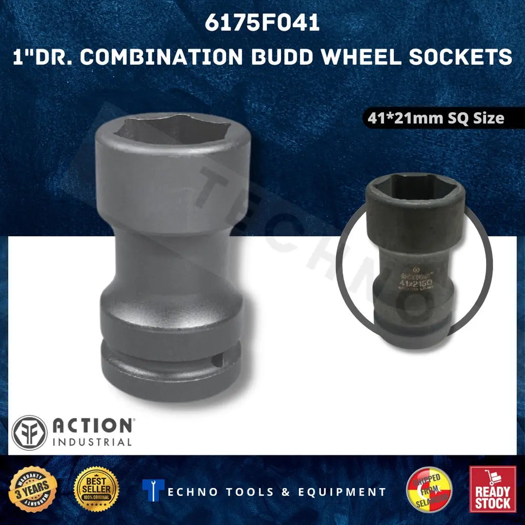 ACTION 1" SQ.Dr.Semi Deep Impact Socket 6pt 41x21SQ ACTION