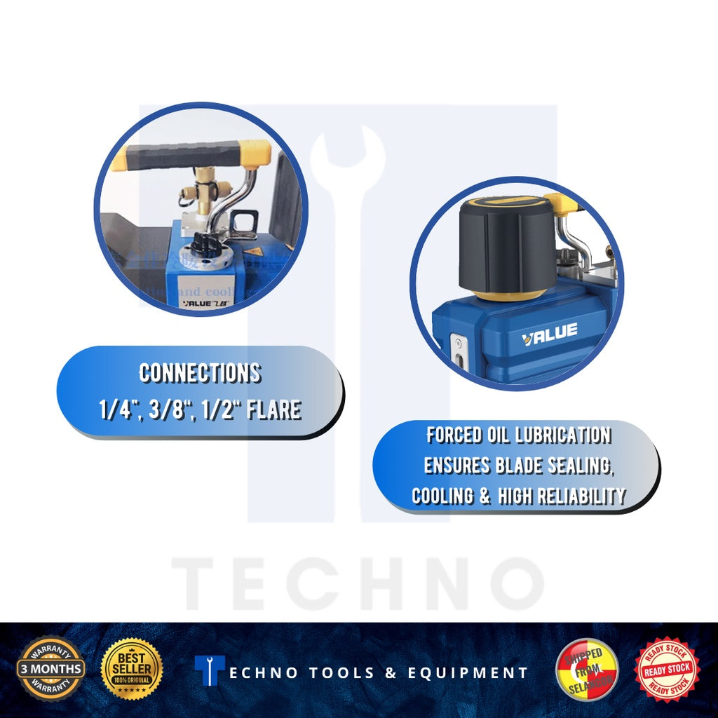 NAVTEK by VALUE Performance Dual Stage Industrial Vacuum Pump VRP-15D ...