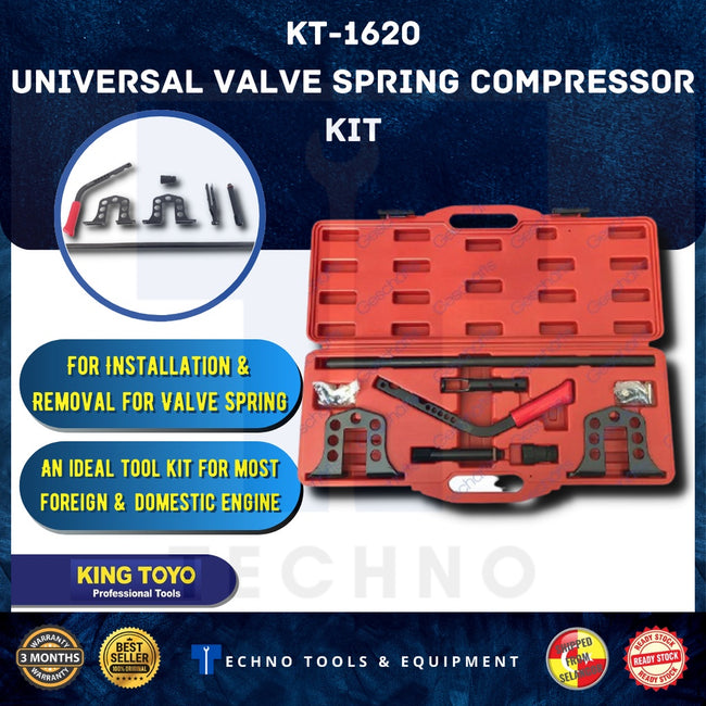 Ready Stock KingToyo KT-1620 Valve Spring Compressor Kit - New & Original