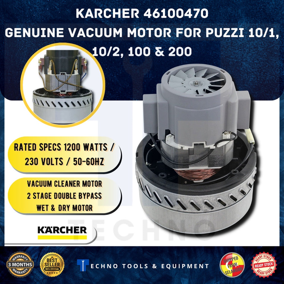 READY STOCK Karcher 46100460 Puzzi 10/1, 10/2, 100 & 200 Genuine Vacuum Motor Spare Part